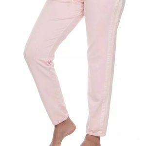 PJ Harlow Blythe pink satin jogger XS